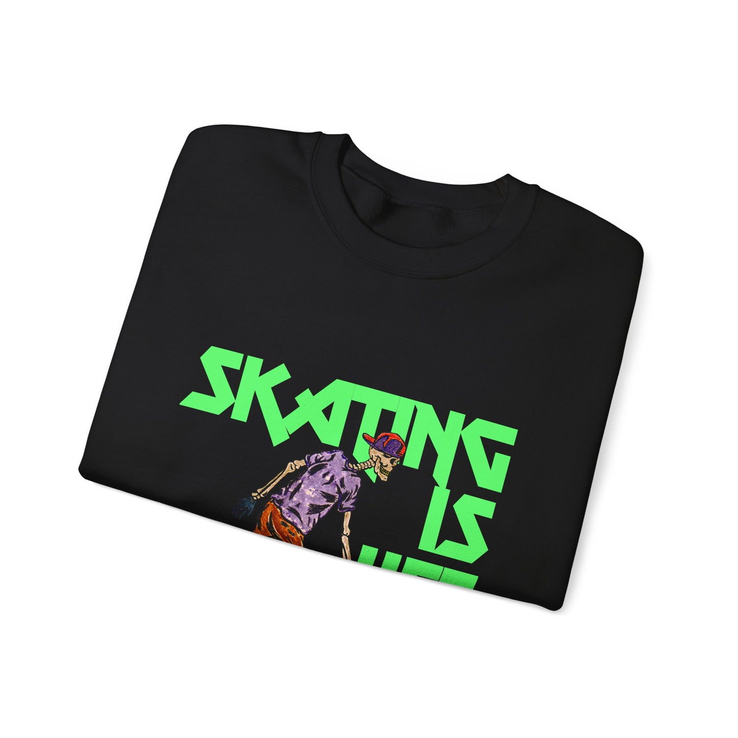 Skating is Life Unisex Heavy Blend™ Crewneck Sweatshirt
