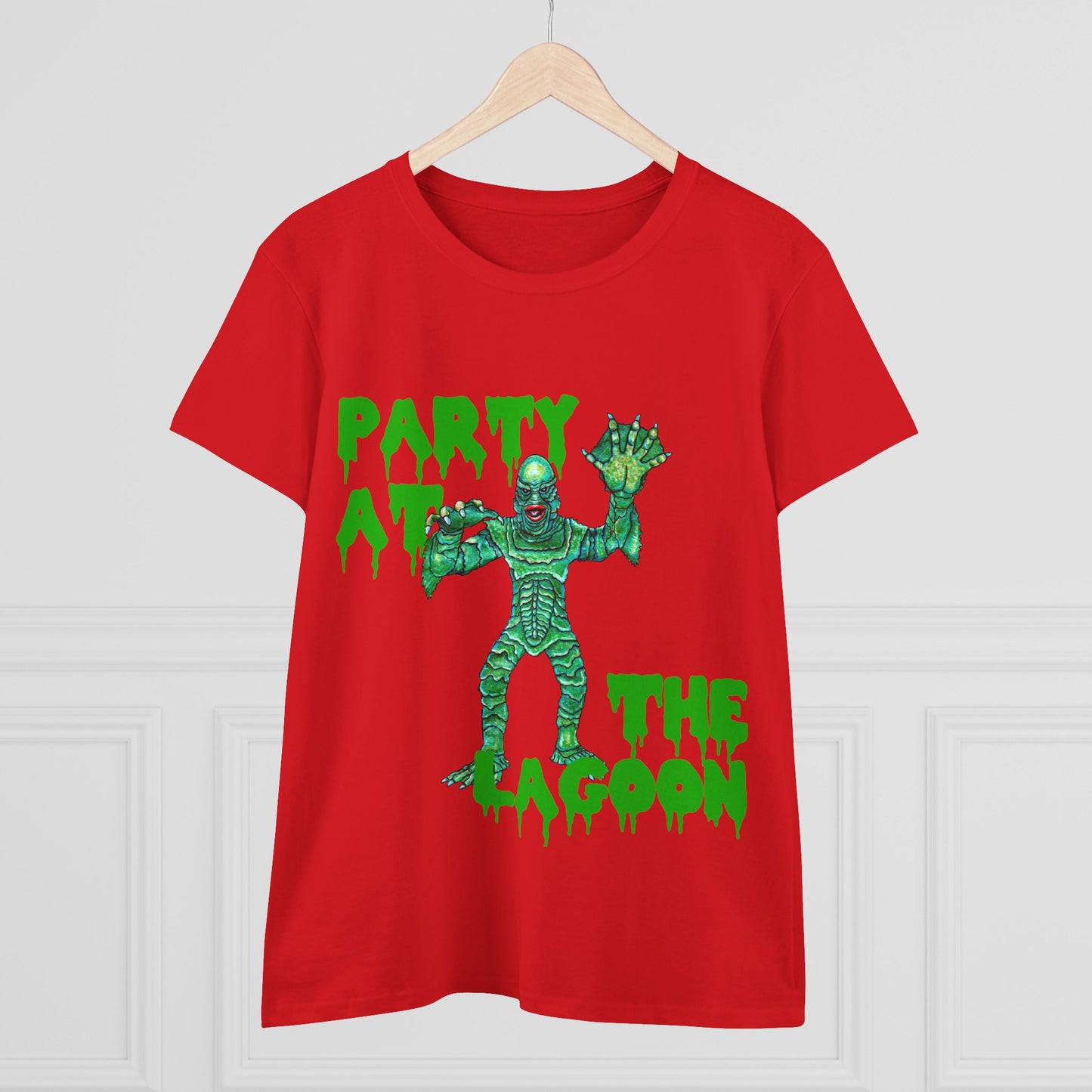 Party at the Lagoon Women's Midweight Cotton Tee