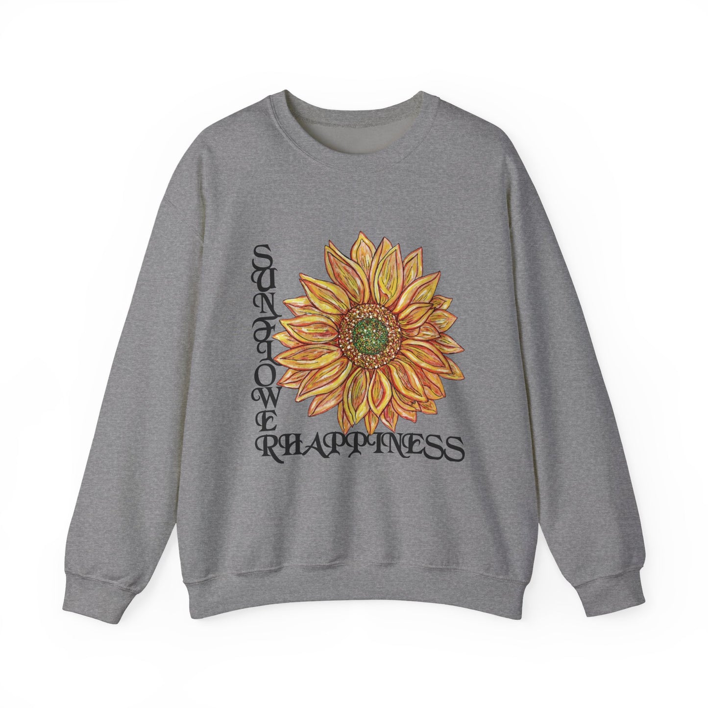 Sunflower and Happiness Unisex Heavy Blend™ Crewneck Sweatshirt
