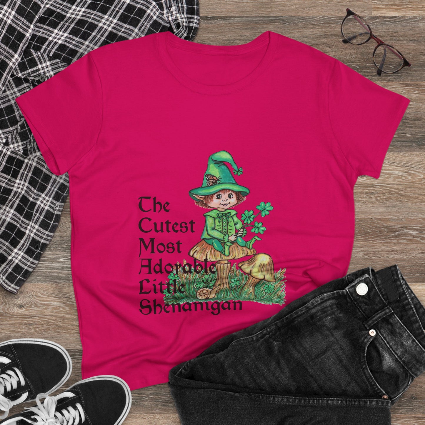 Cutest Leprechaun Women's Midweight Cotton Tee