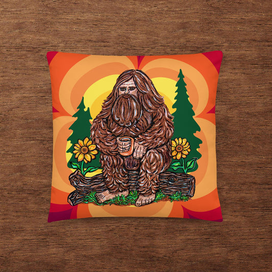 Coffee Squatch Basic Pillow