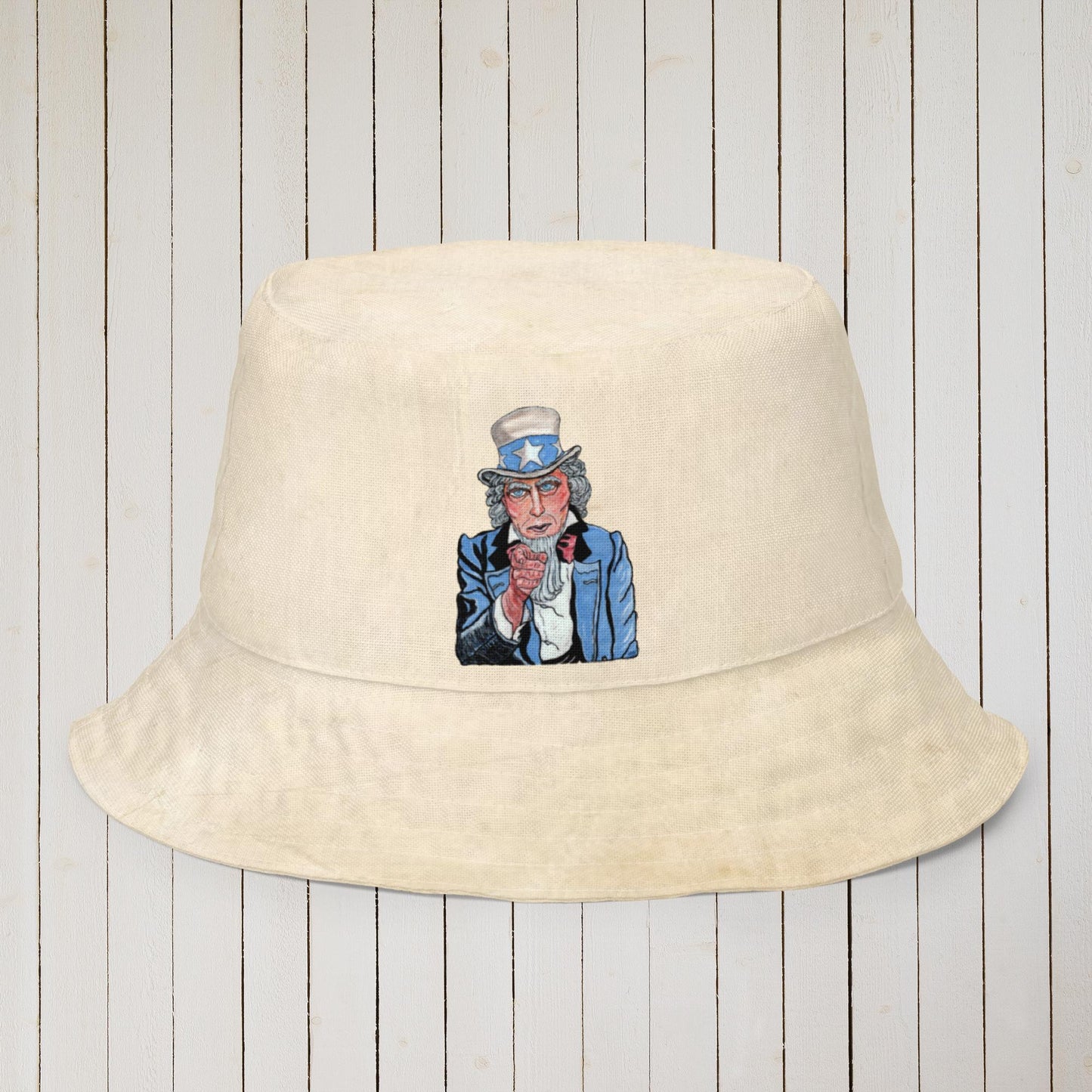 Uncle Sam plain Reversible bucket hat