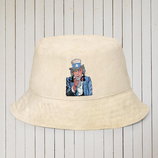 Uncle Sam plain Reversible bucket hat