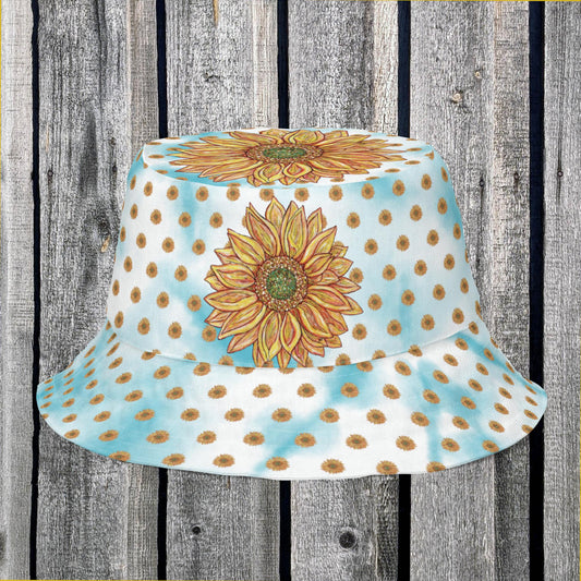 Sunflower Reversible bucket hat