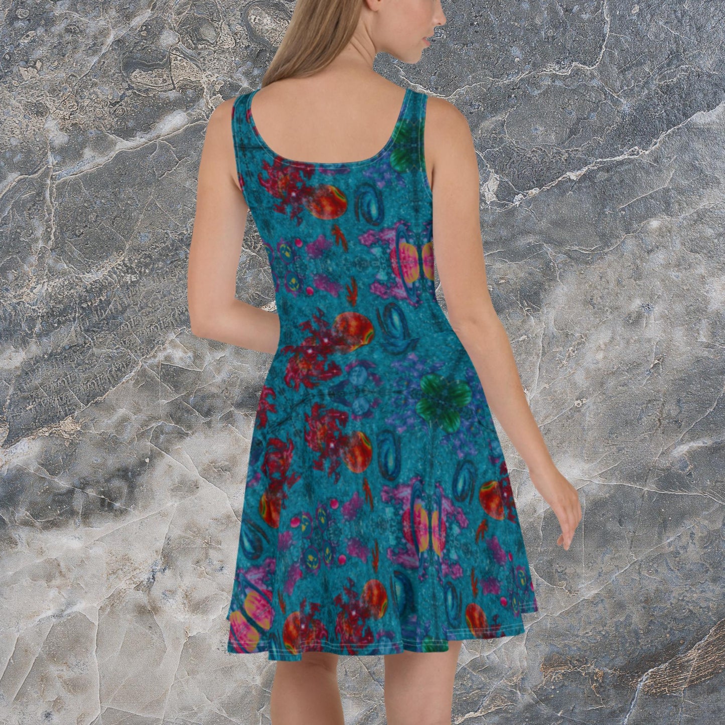 Kaleidoscope Universe Skater Dress