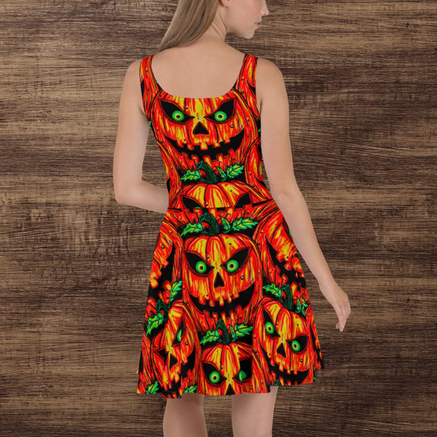 Lots of Jack-o-Lanterns Skater Dress