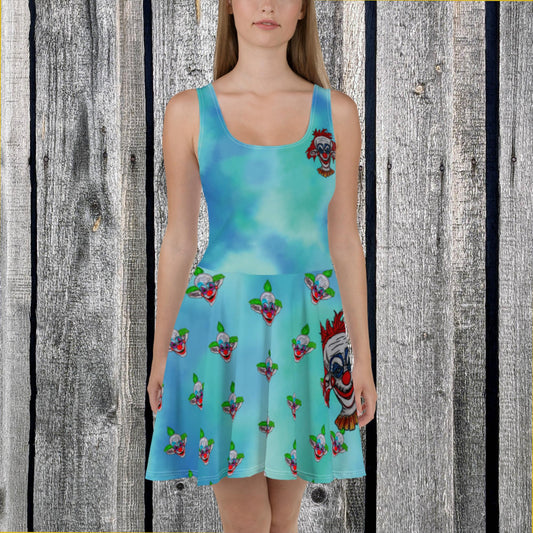 Evil Clown Skater Dress