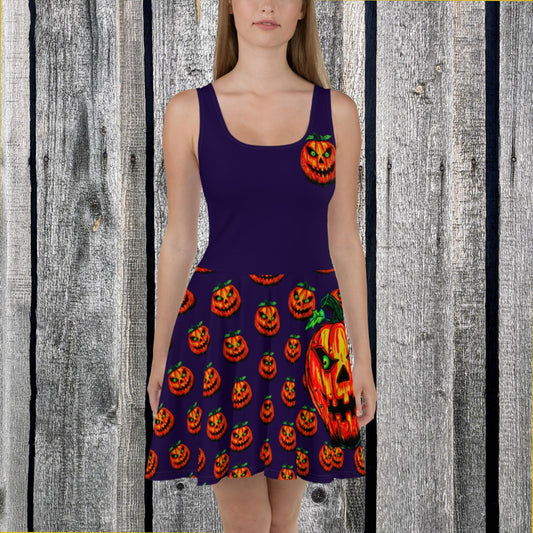 Jack-o-Lantern Skater Dress