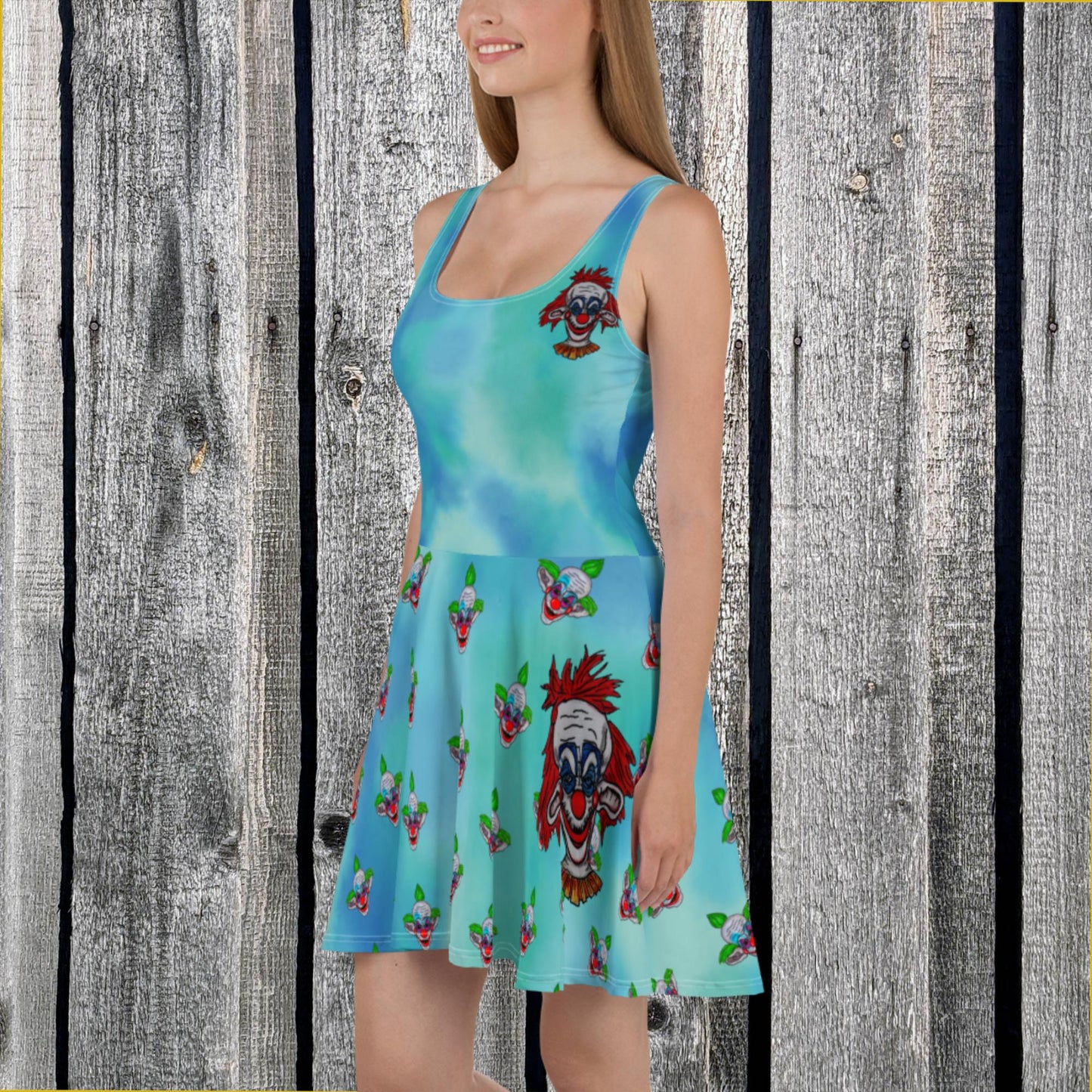 Evil Clown Skater Dress