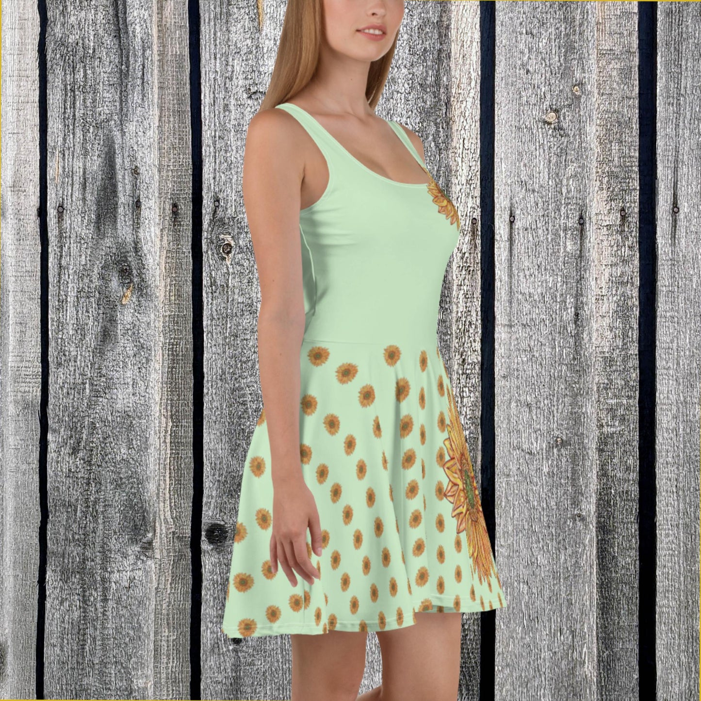 Sunflower Skater Dress