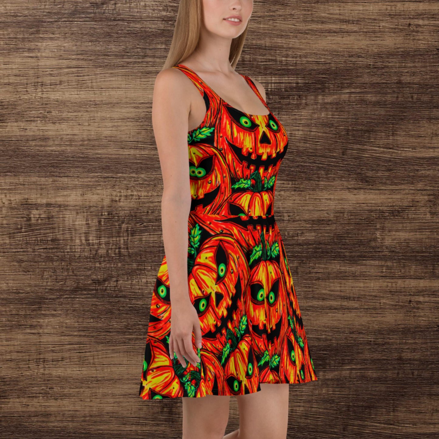 Lots of Jack-o-Lanterns Skater Dress