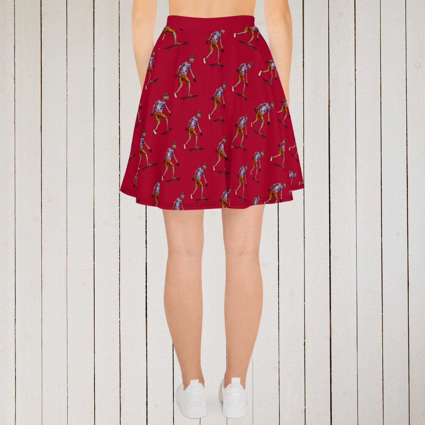 Skater Skeleton Skater Skirt