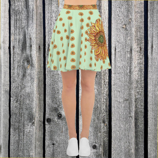 Sunflower Skater Skirt