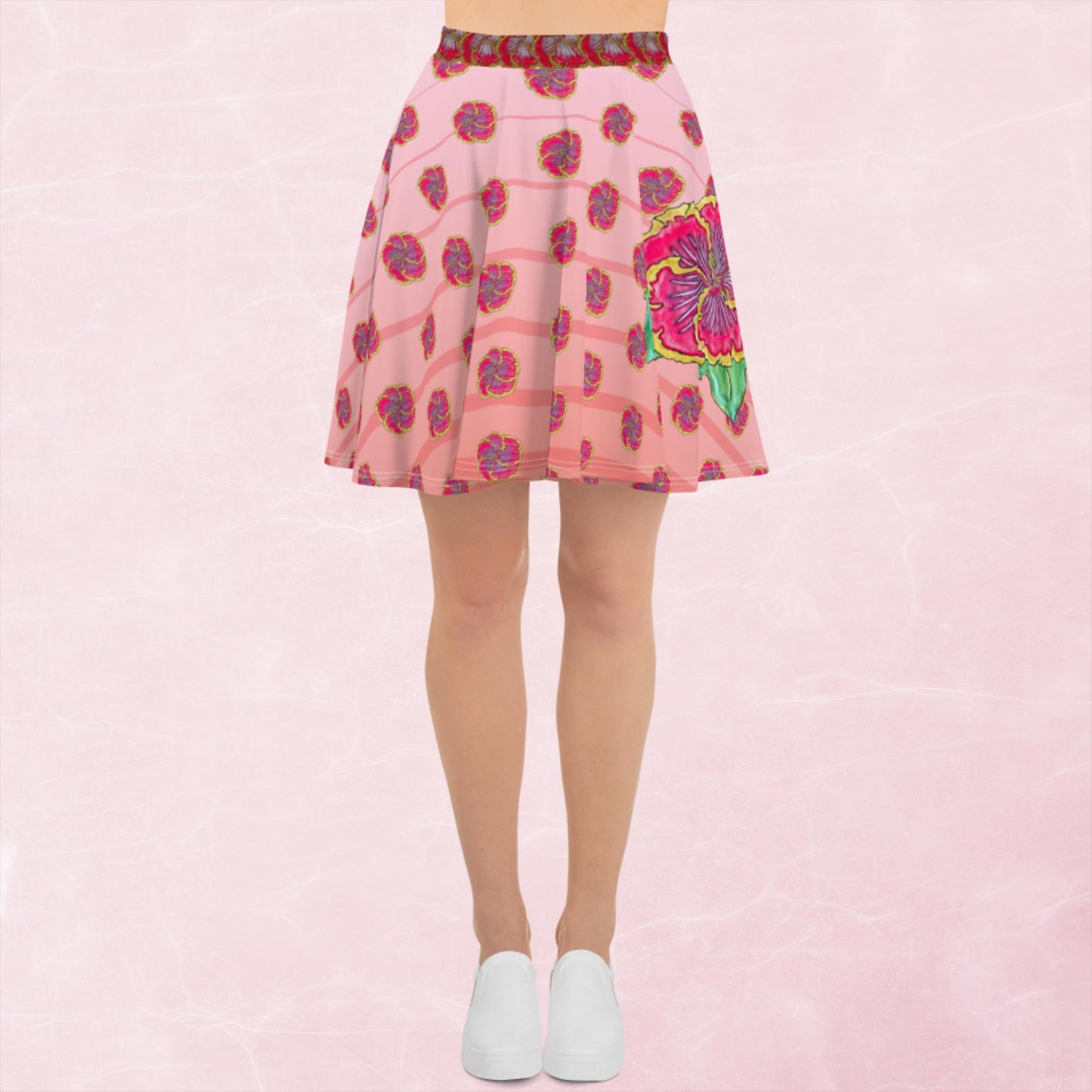 Hibiscus Skater Skirt