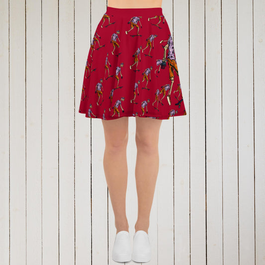 Skater Skeleton Skater Skirt