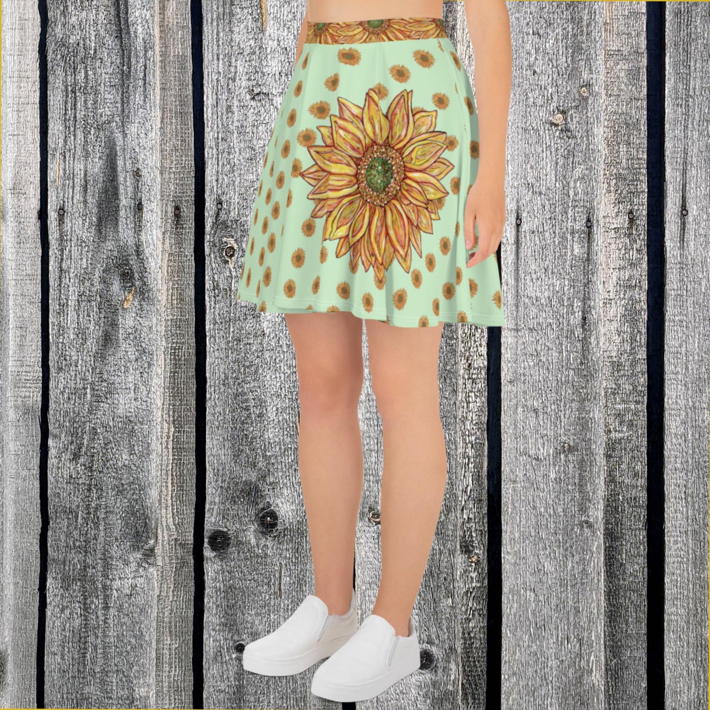 Sunflower Skater Skirt