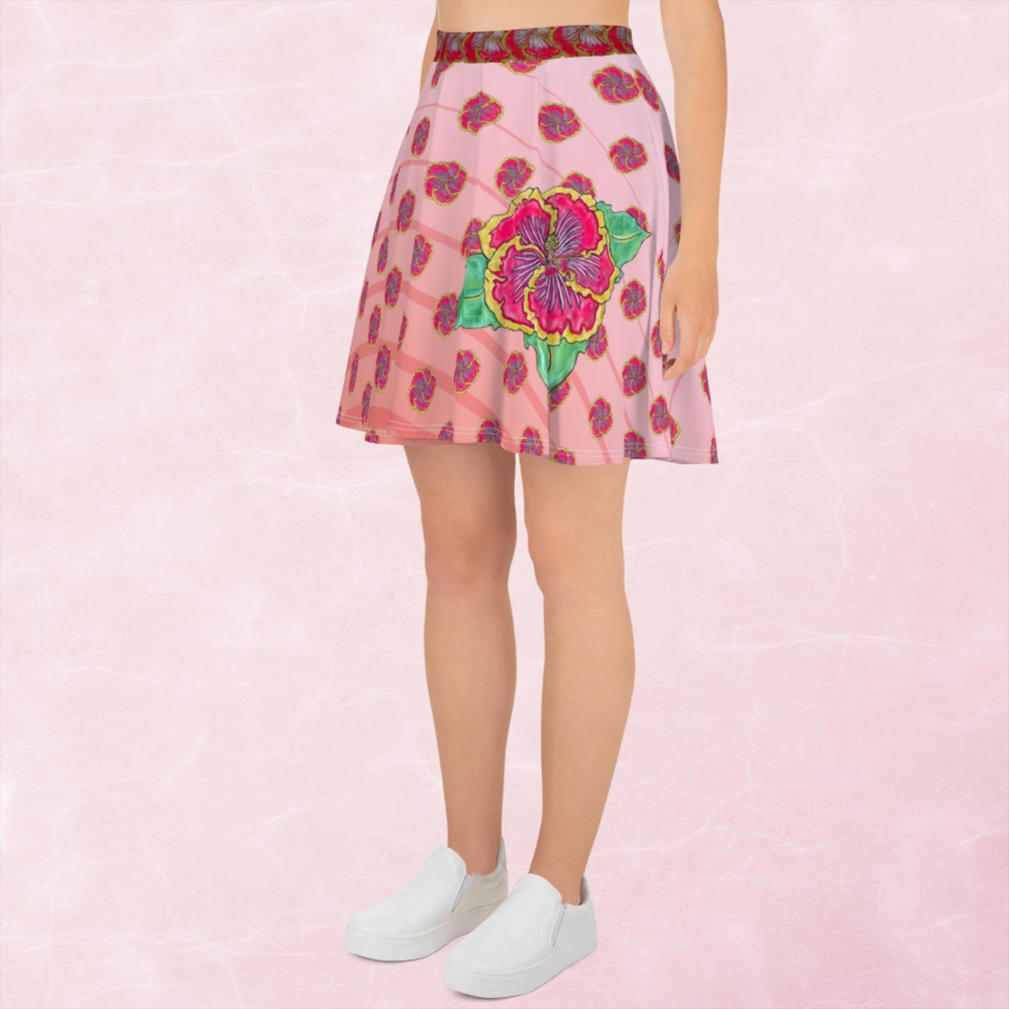 Hibiscus Skater Skirt