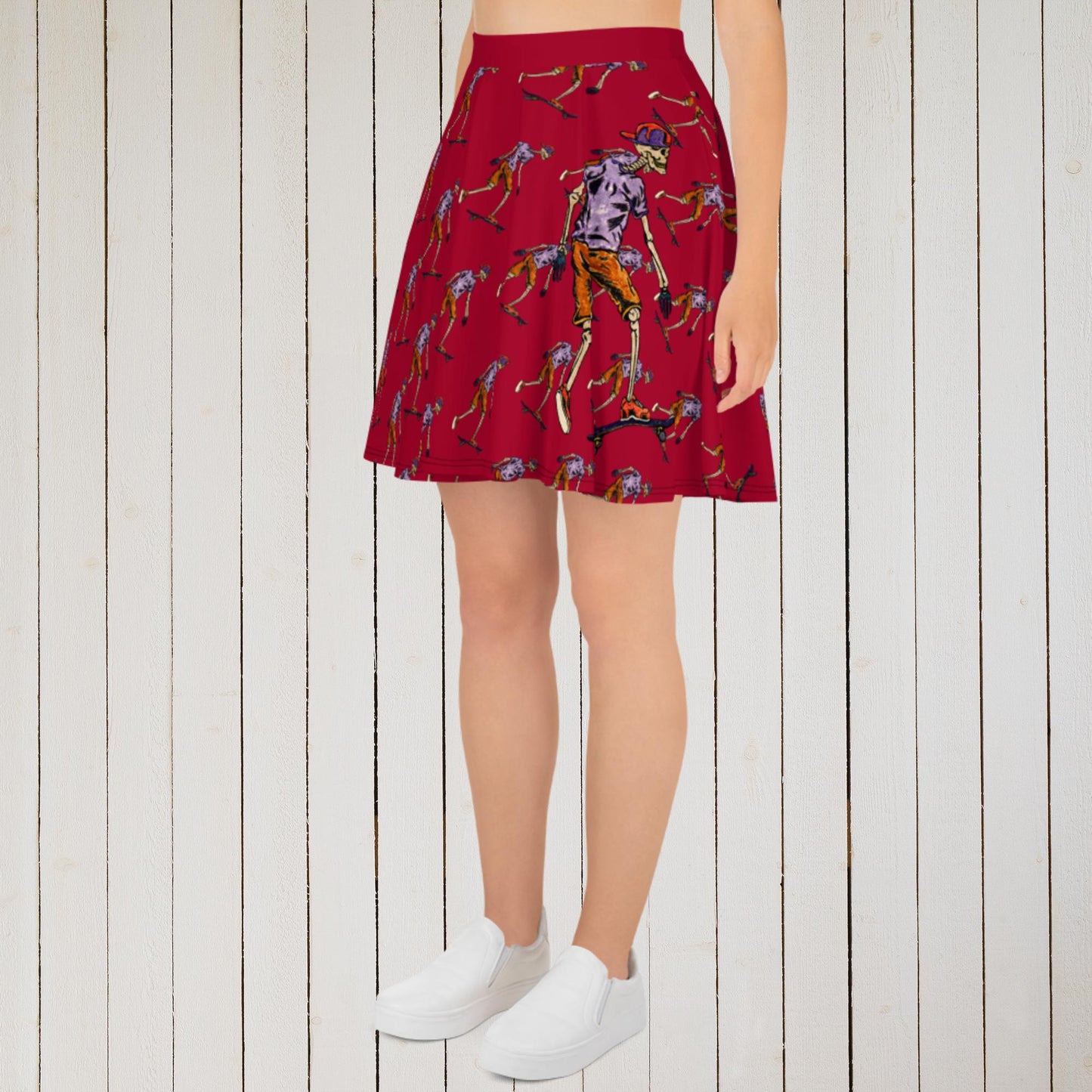 Skater Skeleton Skater Skirt