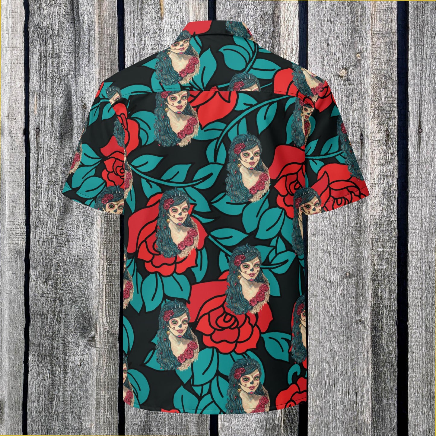 La Catrina Unisex button shirt