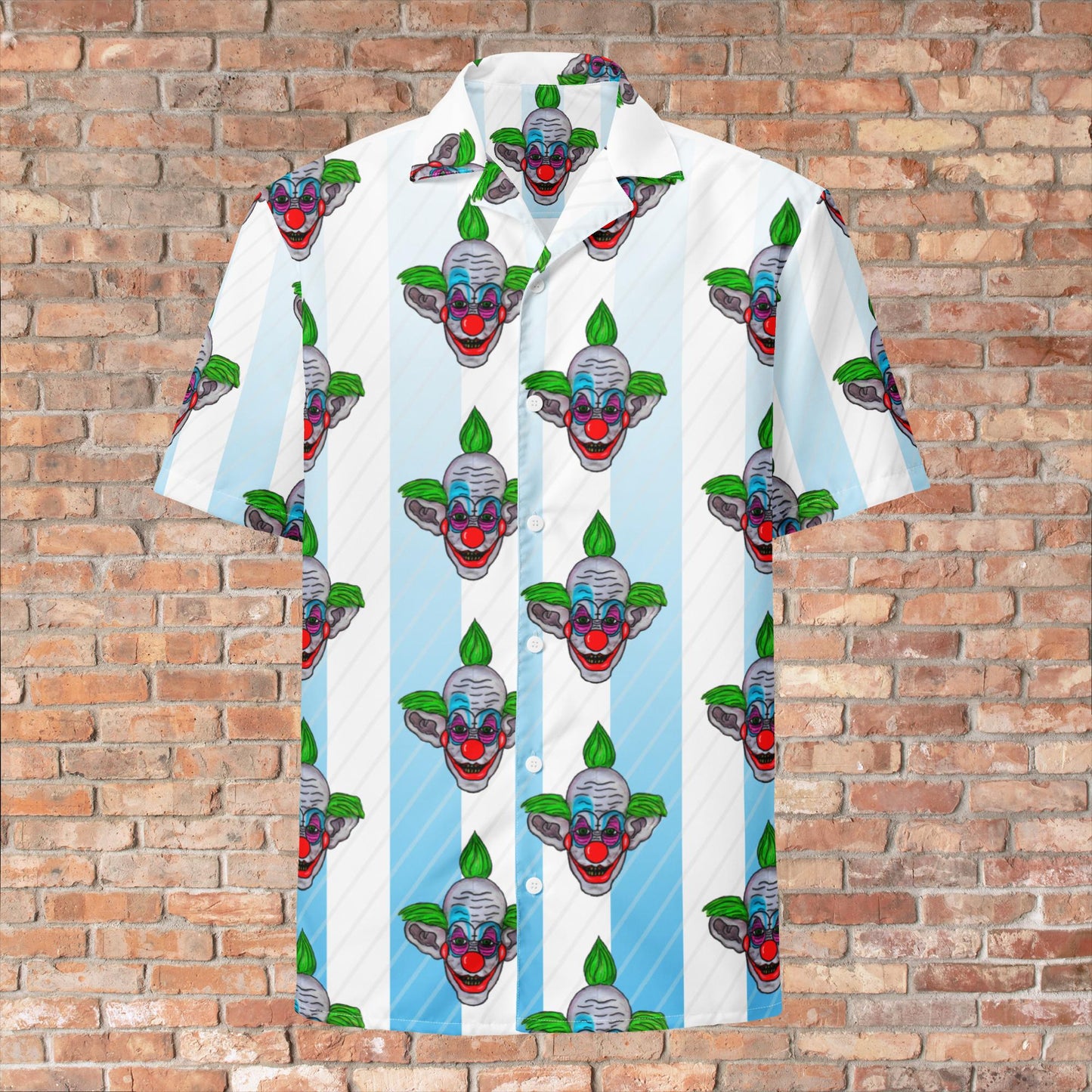 Green Haired Clown Unisex button shirt