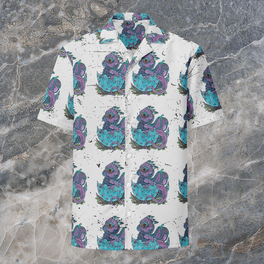 Baby Dragon Unisex button shirt