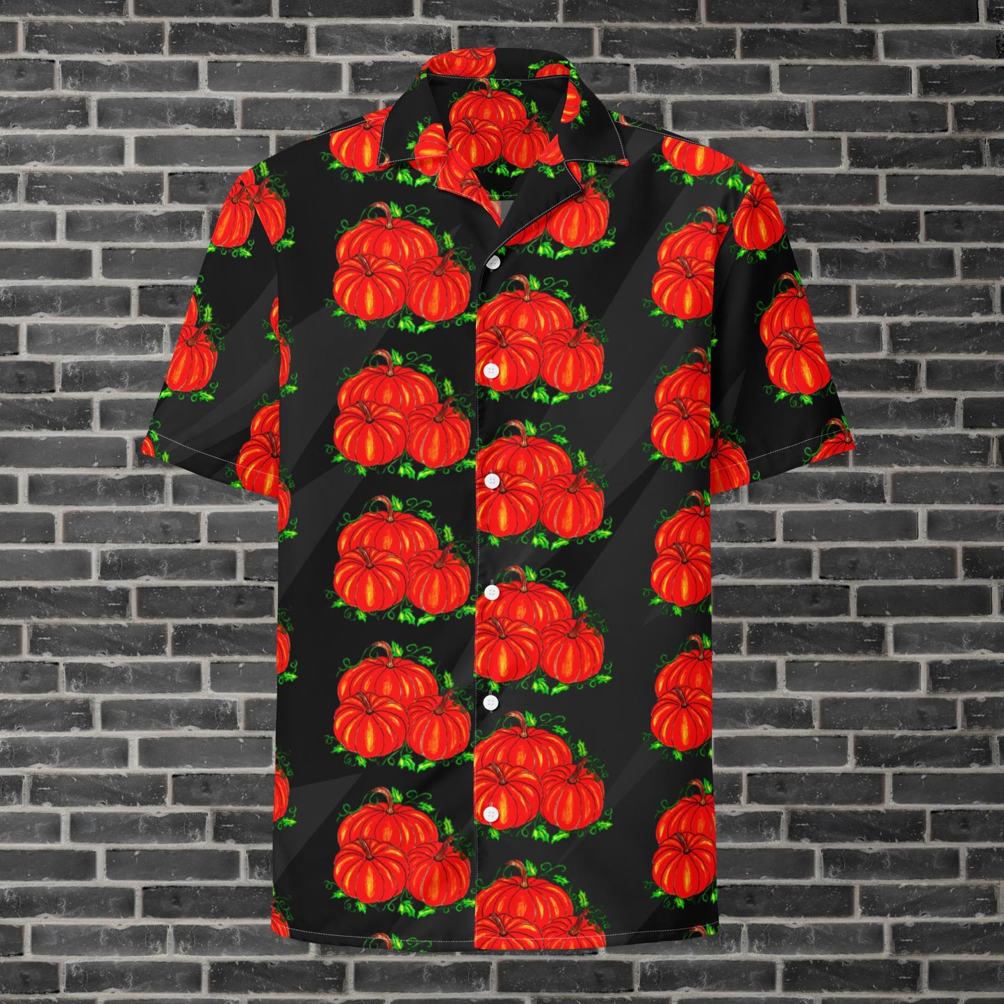 Pumpkin Unisex button shirt