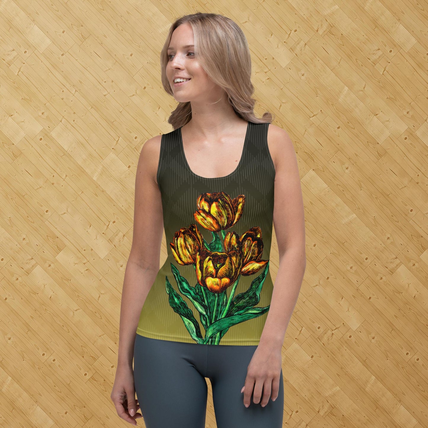 Tulips Sublimation Cut & Sew Tank Top