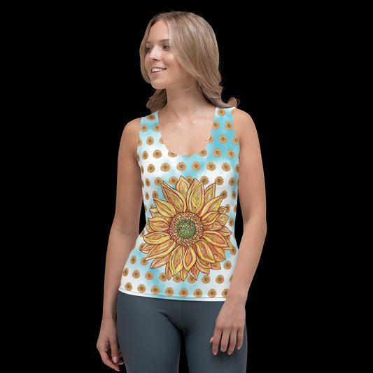 Sunflower Sublimation Cut & Sew Tank Top