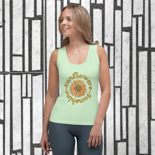 Sunflowers and Sunshine Sublimation Cut & Sew Tank Top