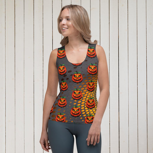 Lots of Jack-o-Lanterns Sublimation Cut & Sew Tank Top