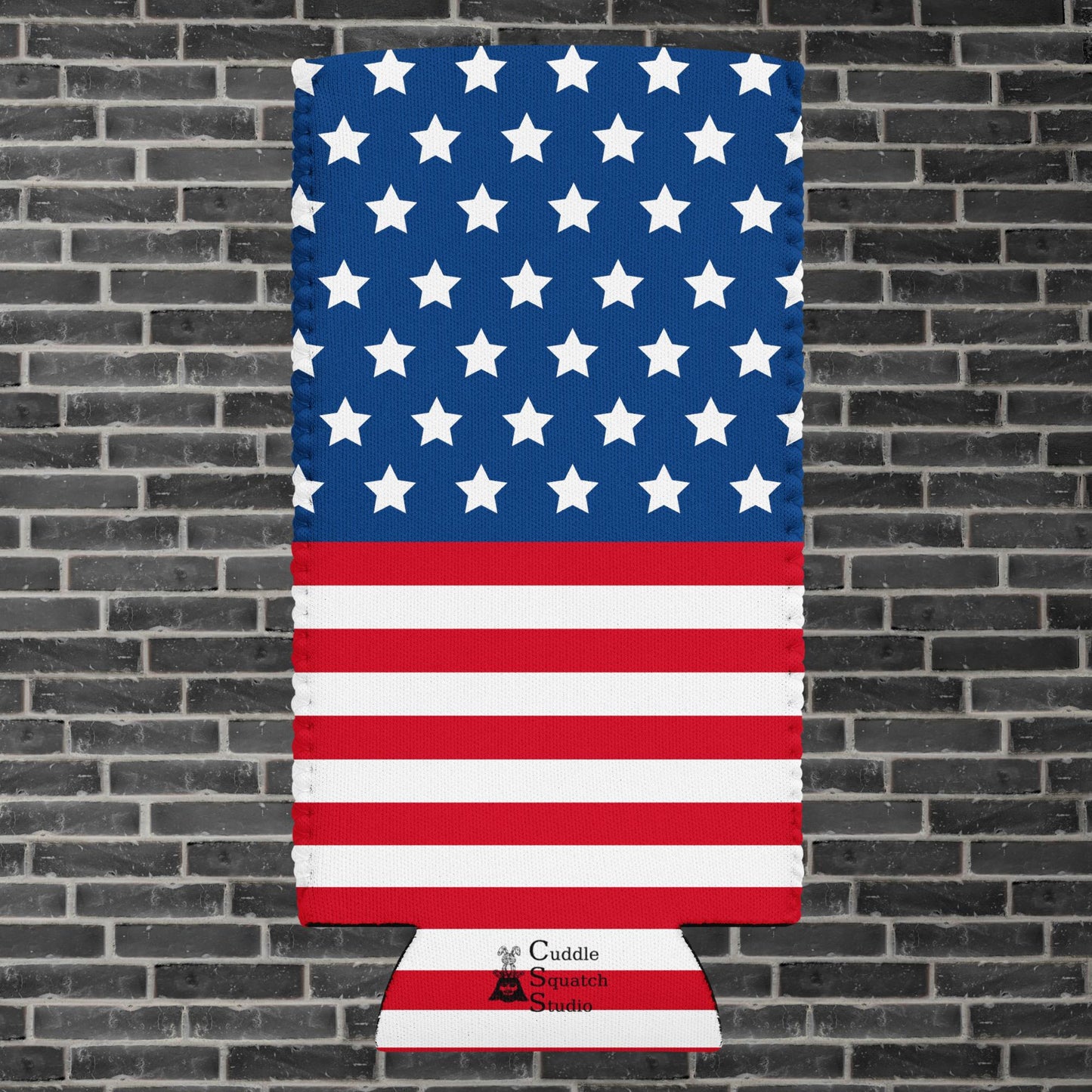 American Flag Can cooler