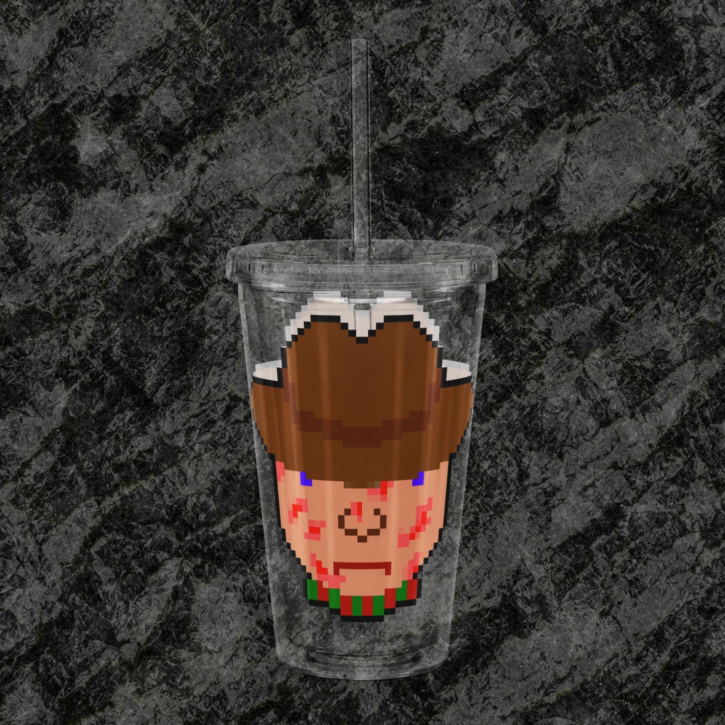 Freddy Clear plastic tumbler