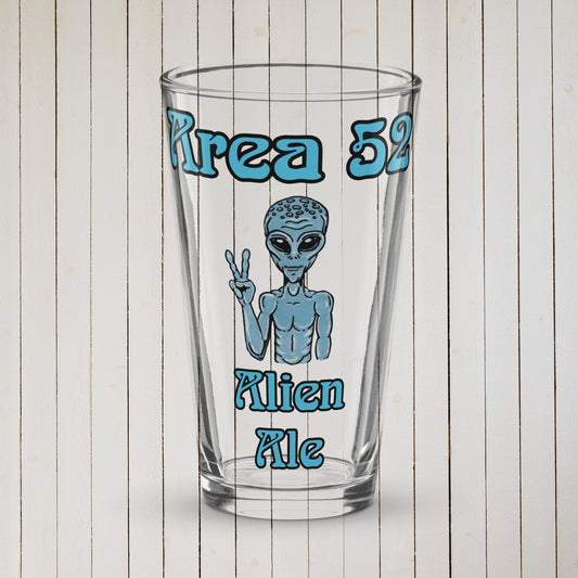 Alien Ale Shaker pint glass