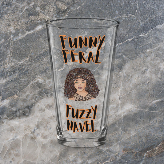 Feral Woman Shaker pint glass