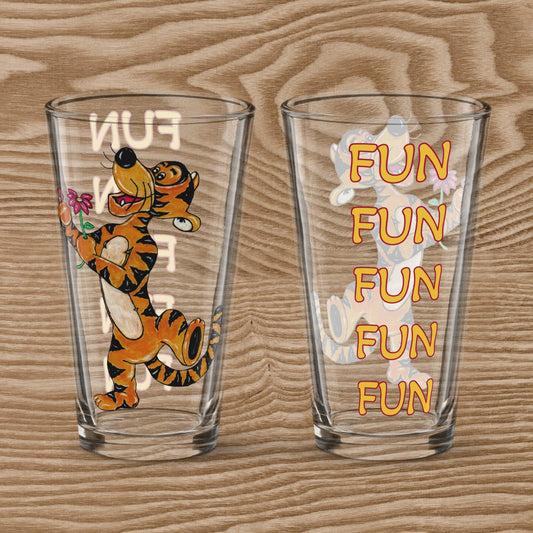 Tigger Shaker pint glass