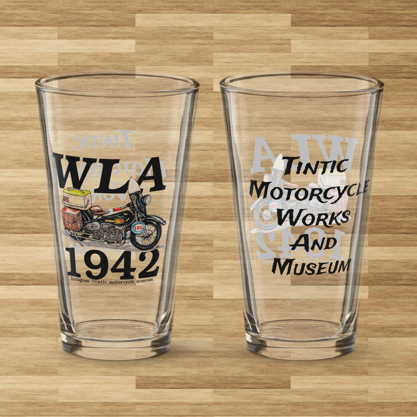 1942 WLA Shaker pint glass