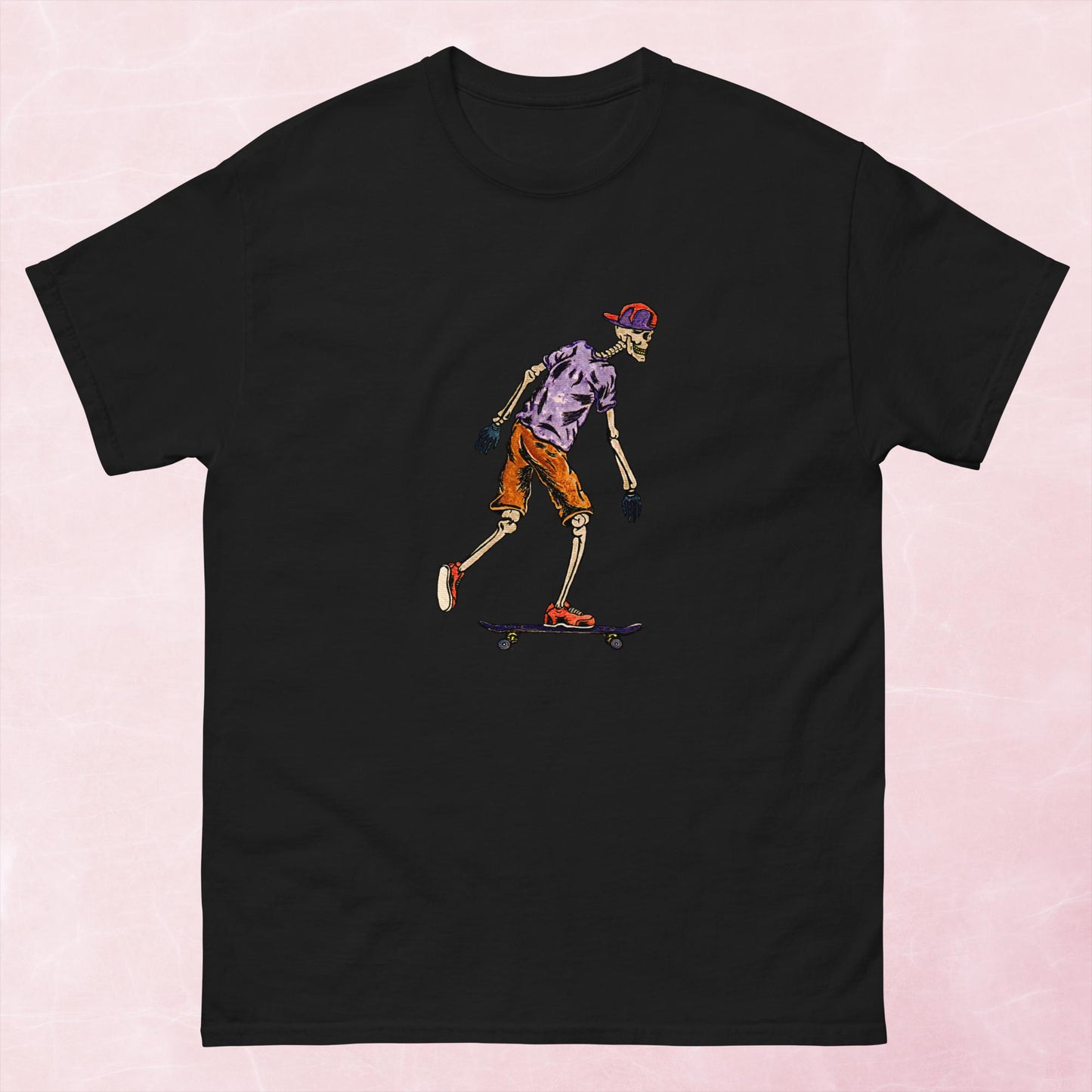 Skater Skeleton Unisex classic tee