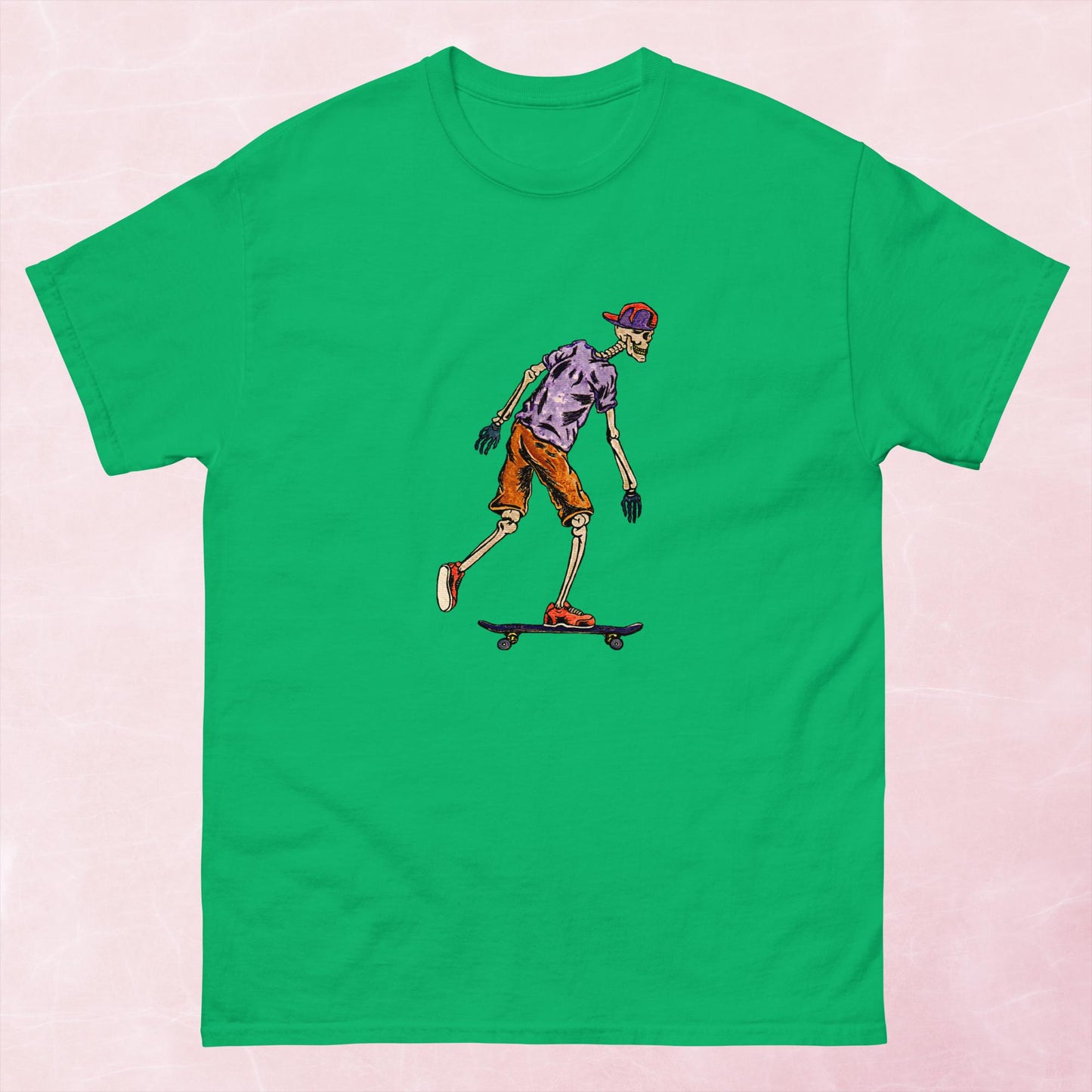 Skater Skeleton Unisex classic tee