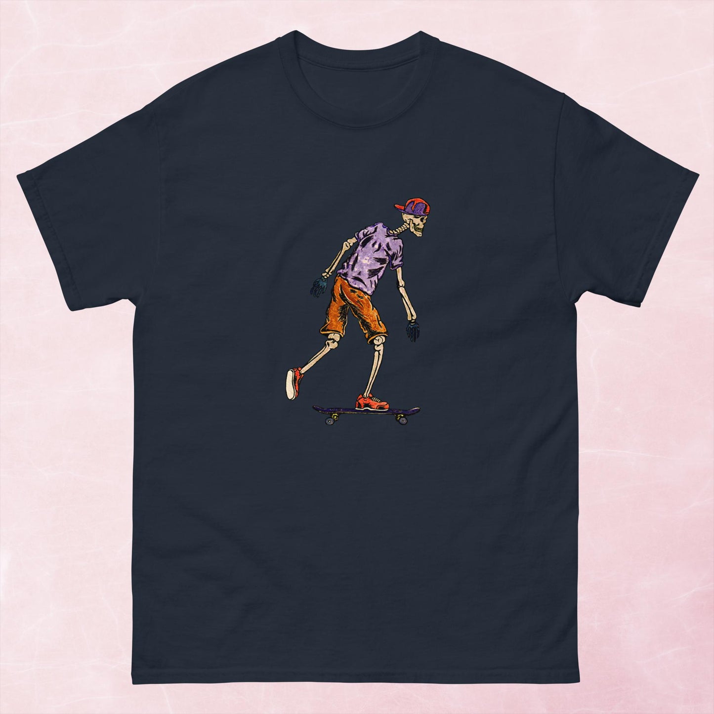 Skater Skeleton Unisex classic tee