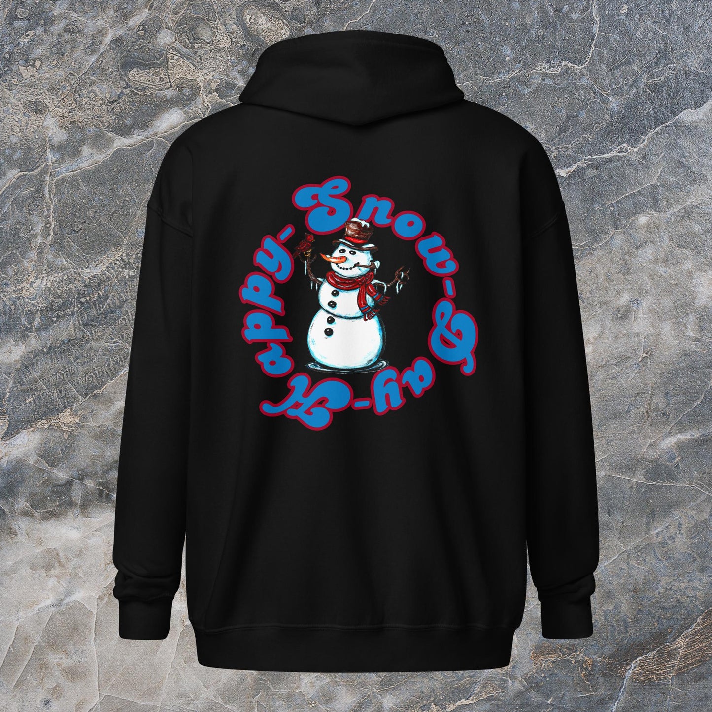 Happy Snow Day Unisex heavy blend zip hoodie