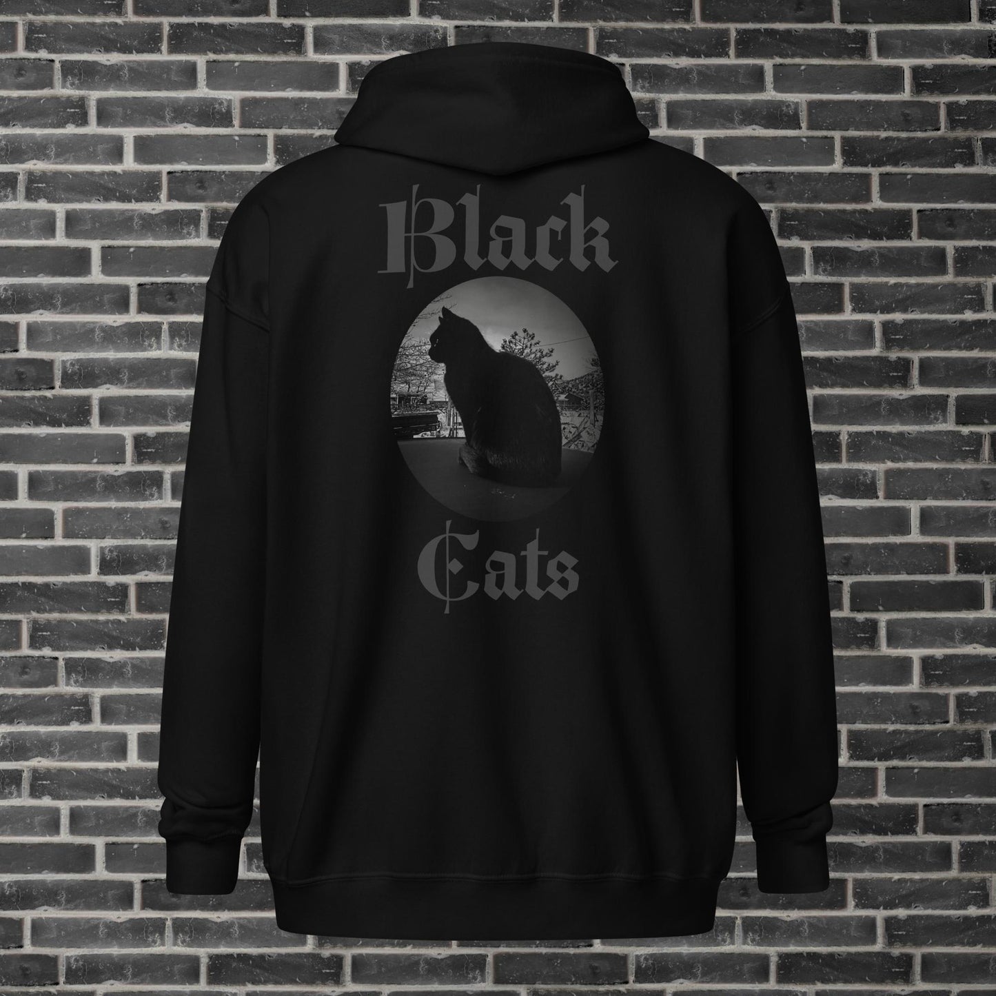 Black Cats Unisex heavy blend zip hoodie