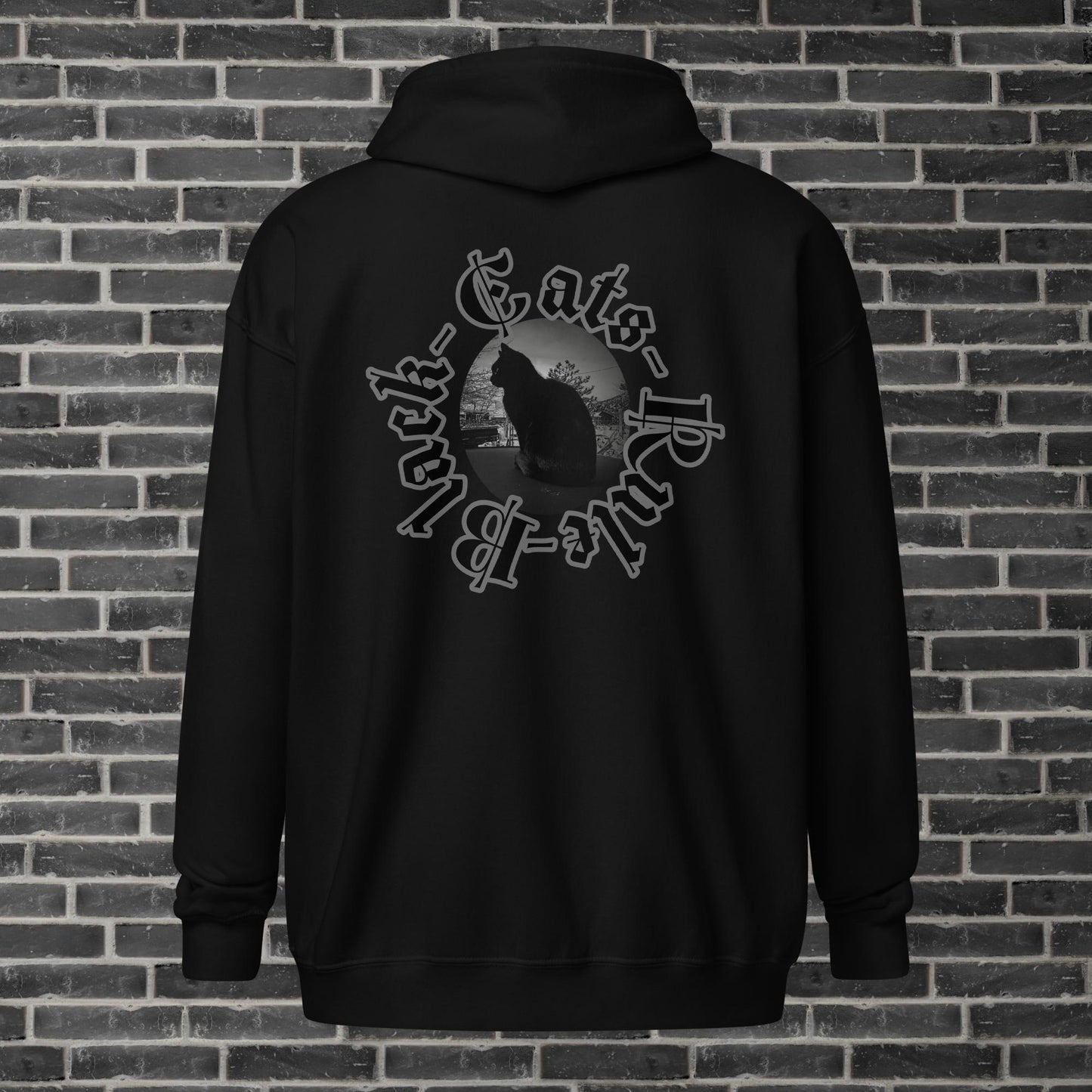 Black Cats Rule Unisex heavy blend zip hoodie