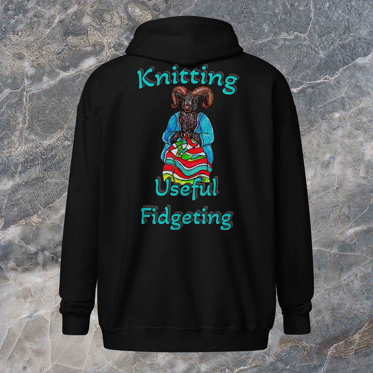 Knitting Unisex heavy blend zip hoodie