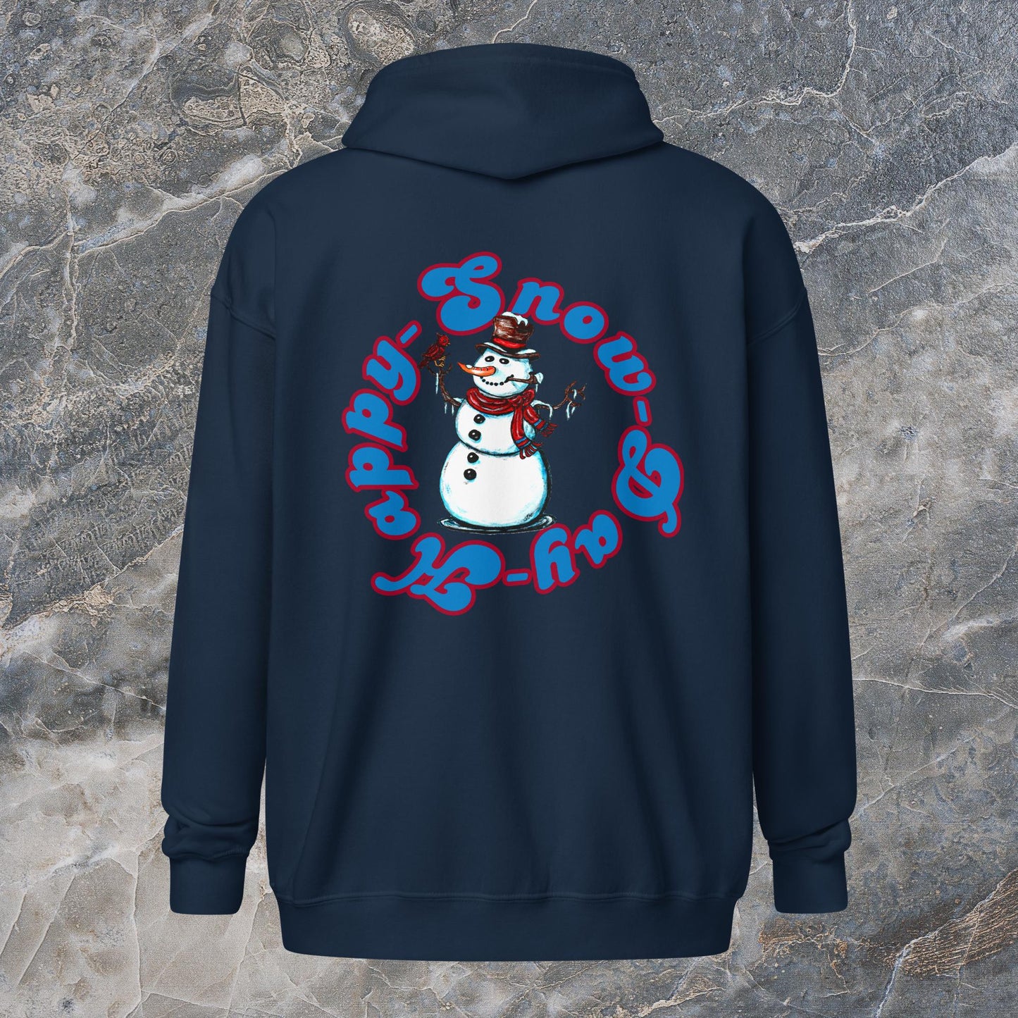 Happy Snow Day Unisex heavy blend zip hoodie