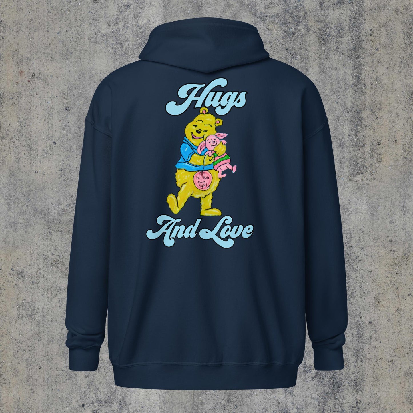 Hugs and Love Unisex heavy blend zip hoodie