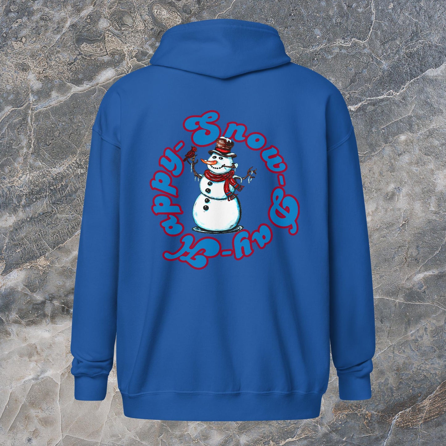 Happy Snow Day Unisex heavy blend zip hoodie