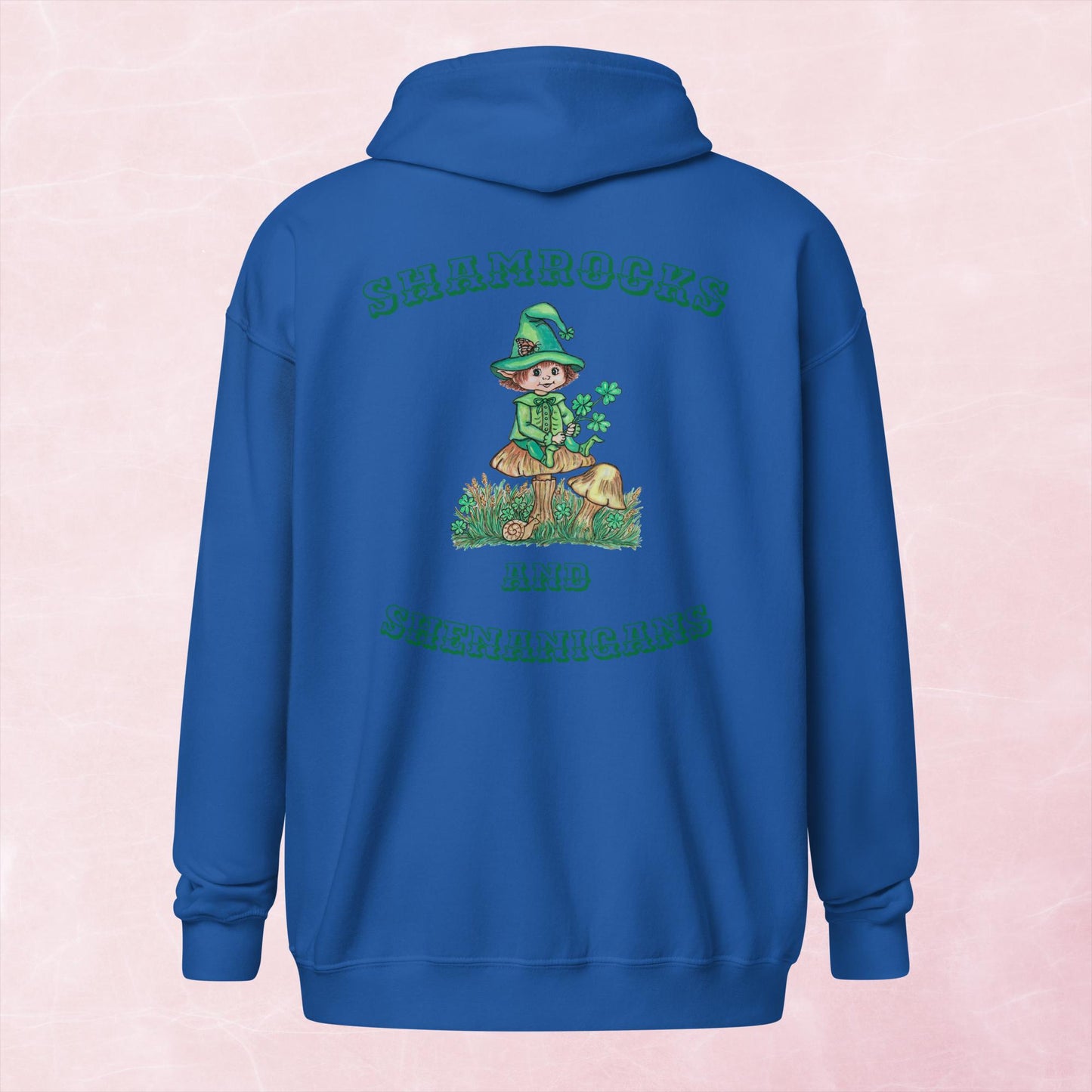 Cute Leprechaun Unisex heavy blend zip hoodie