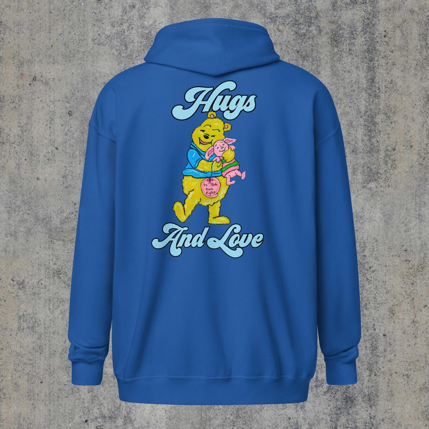 Hugs and Love Unisex heavy blend zip hoodie