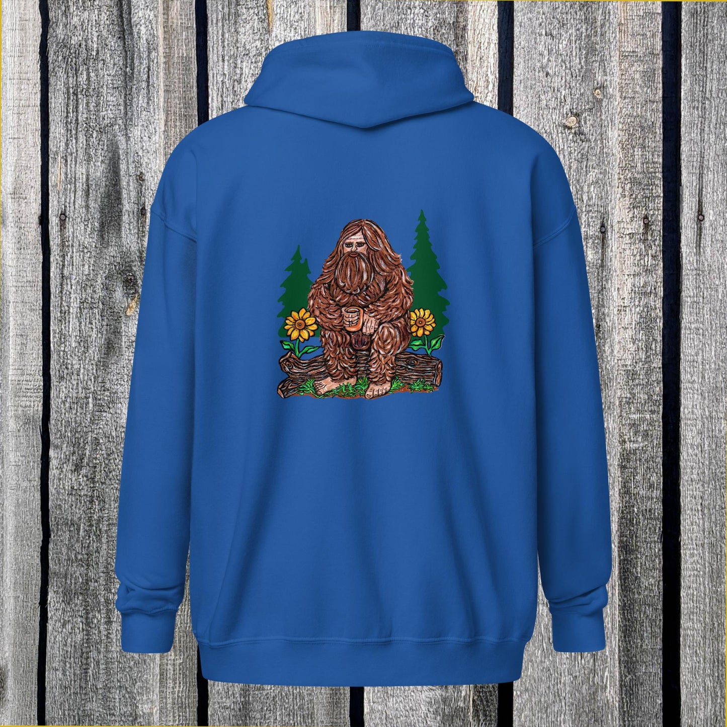 Coffee Squatch Unisex heavy blend zip hoodie