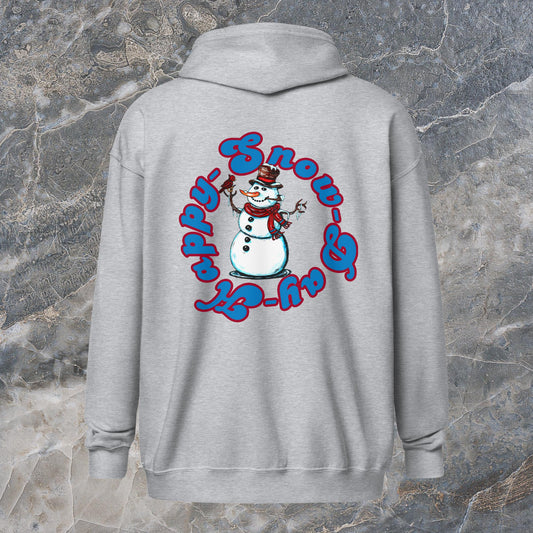 Happy Snow Day Unisex heavy blend zip hoodie